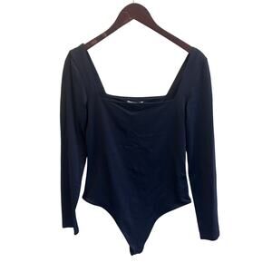 Aritzia Babaton Contour Square Neck Long Sleeve Bodysuit Size L